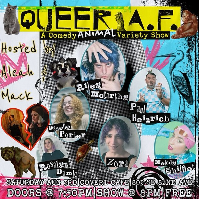 Queer AF Animal Edition at Crush Bar